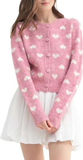 Heart Jacquard Cardigan | Nordstrom