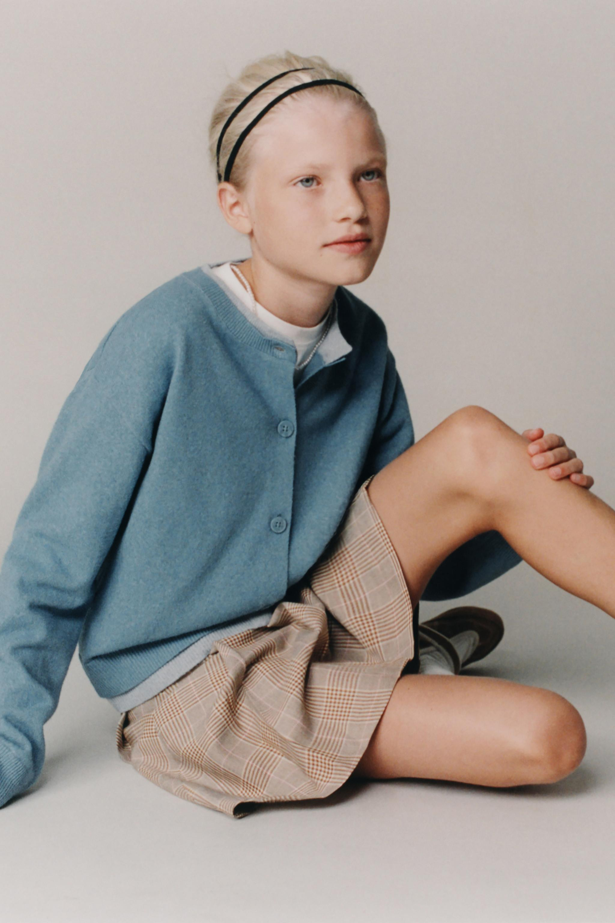 PLAID BELTED SKORT | Zara US