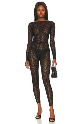 Tropic of C Lace Feline Jumpsuit in Black from Revolve.com | Revolve Clothing (Global)