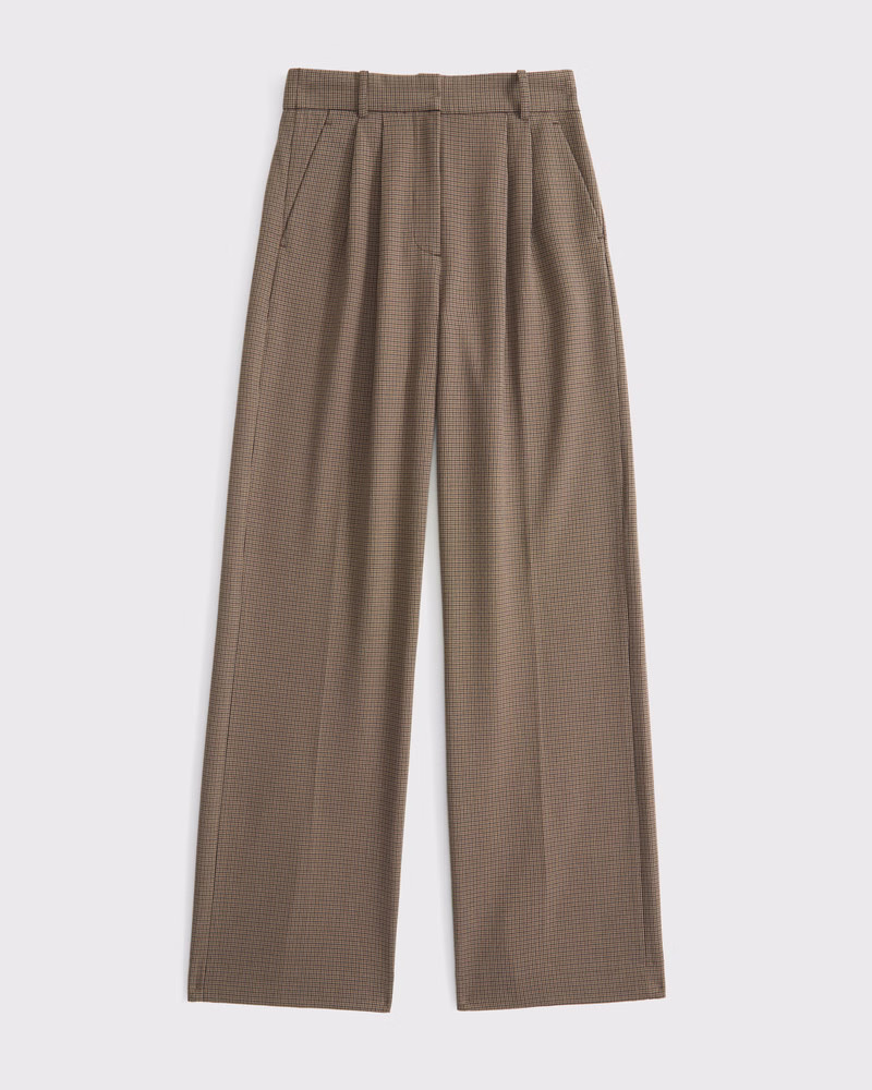 A&F Sloane Tailored Wide Leg Pant | Abercrombie & Fitch (US)