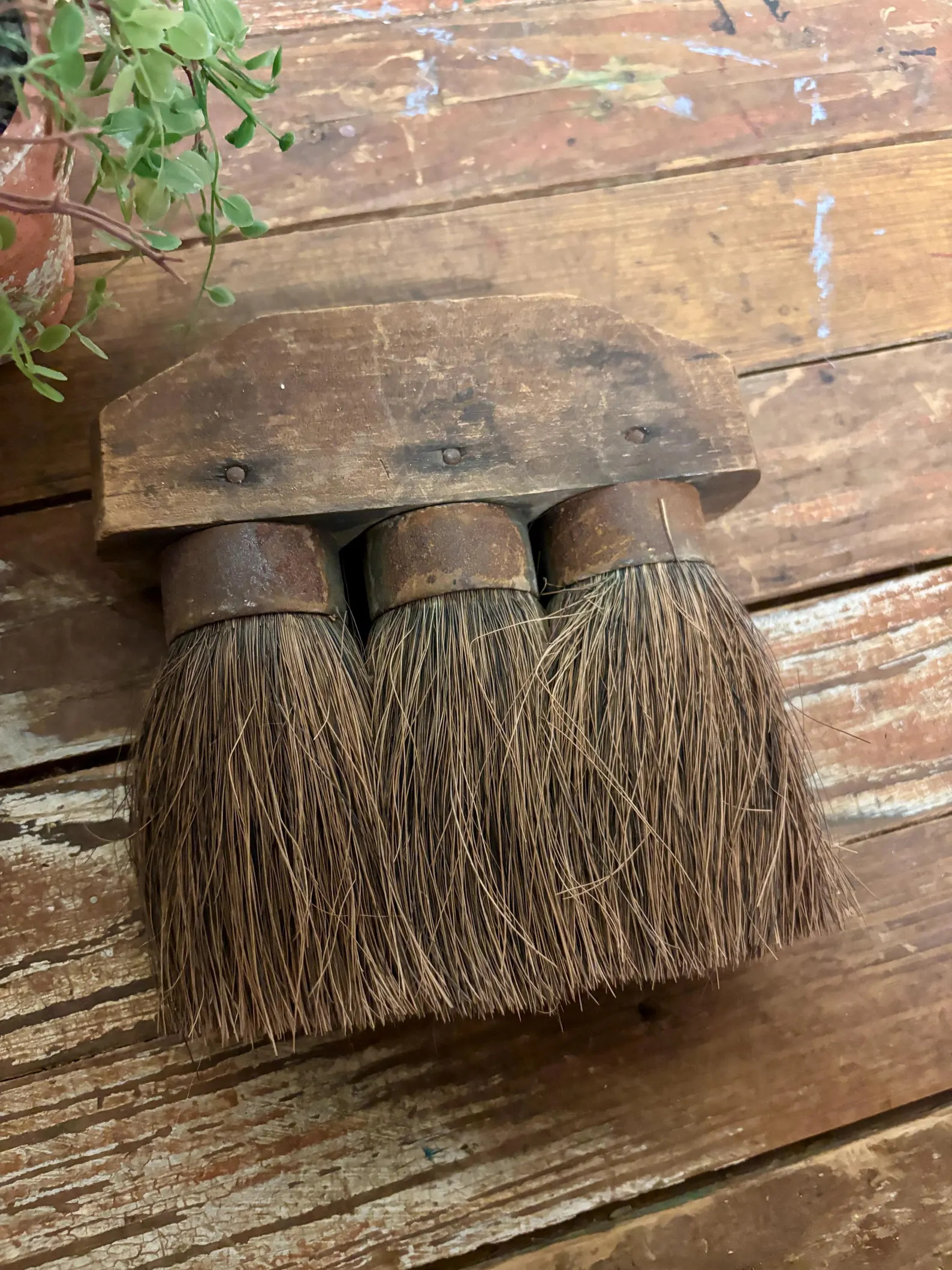 Antique Roofing Brush: Horsehair Bristles. Wood Handle. Primitive Decor. Carpentry Tool. | Etsy (Global)