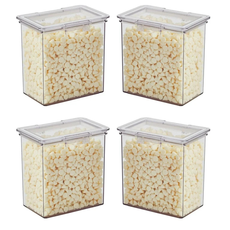 The Home Edit Medium Canisters Food Storage Containers, Clear, Pack of 4 | Walmart (US)