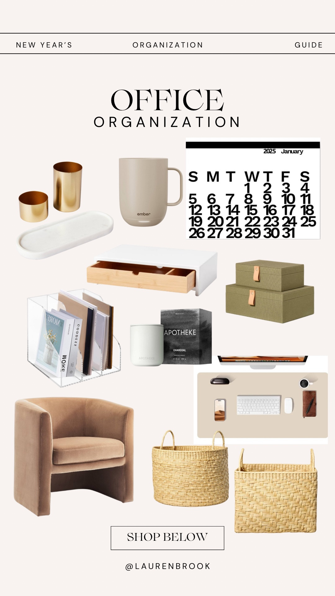 New Year’s Organization | Office Edition

Here are some of my favorite aesthetically pleasing office items that bring peace and comfort to a space that should help inspire and bring focus. 

Shop all the things below!

#organization #officestyle #officeorganization #beige #aetheticallypleasing