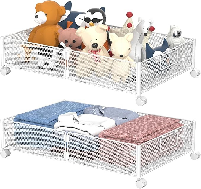 VyGrow Under Bed Storage Containers, Under Bed Storage with Wheels, Shoe Organizer Under Bed with... | Amazon (CA)
