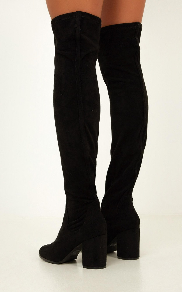 Therapy Shoes - Hanover Boots In Black Micro | Showpo - deactived