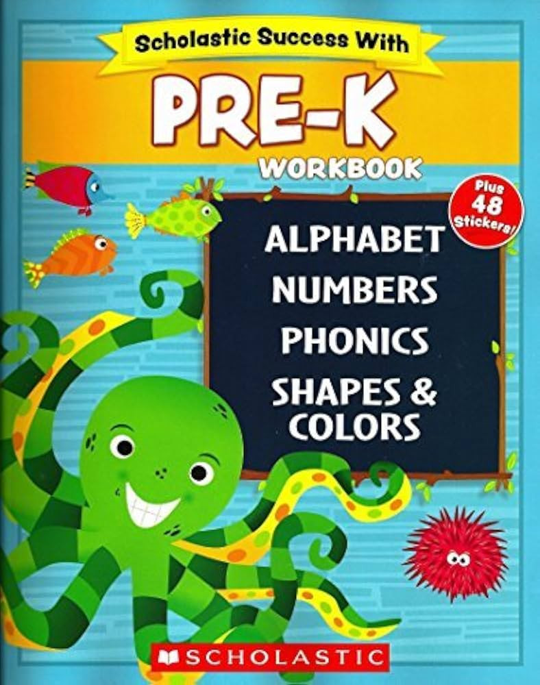 Scholastic - PRE-K Workbook with Motivational Stickers (Scholastic Success With) | Amazon (US)