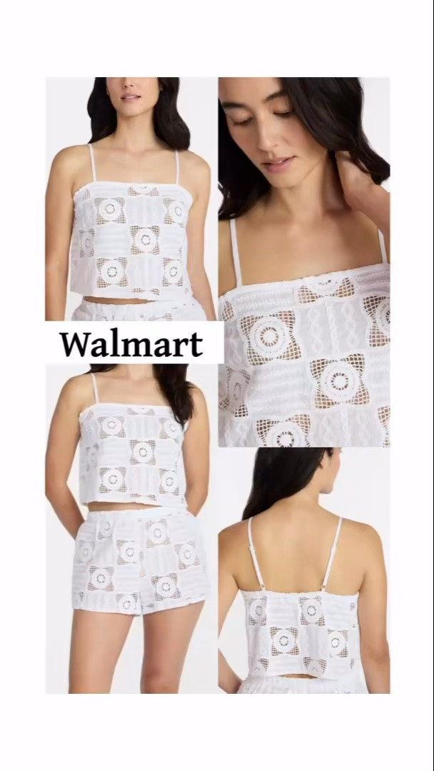 Super cute crochet cover up top and shorts, both at Walmart. 

Resort wear, resort 2026, bachelorette party, bachelorette weekend, Walmart wedding finds, Walmart bride finds, vacation finds, summer clothing, white clothing, destination wedding, beach wedding, affordable summer clothing, bride to be.

#LTKWedding #LTKSeasonal #LTKTravel