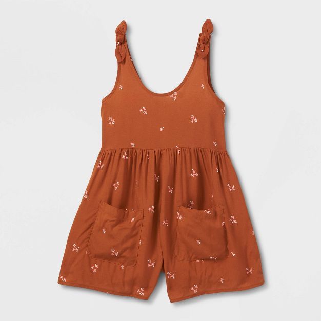 Girls' Shortalls Woven Romper - Cat & Jack™ | Target