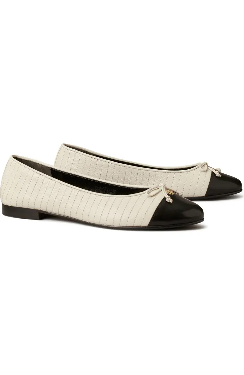 Quilted Cap Toe Ballet Flat (Women) | Nordstrom