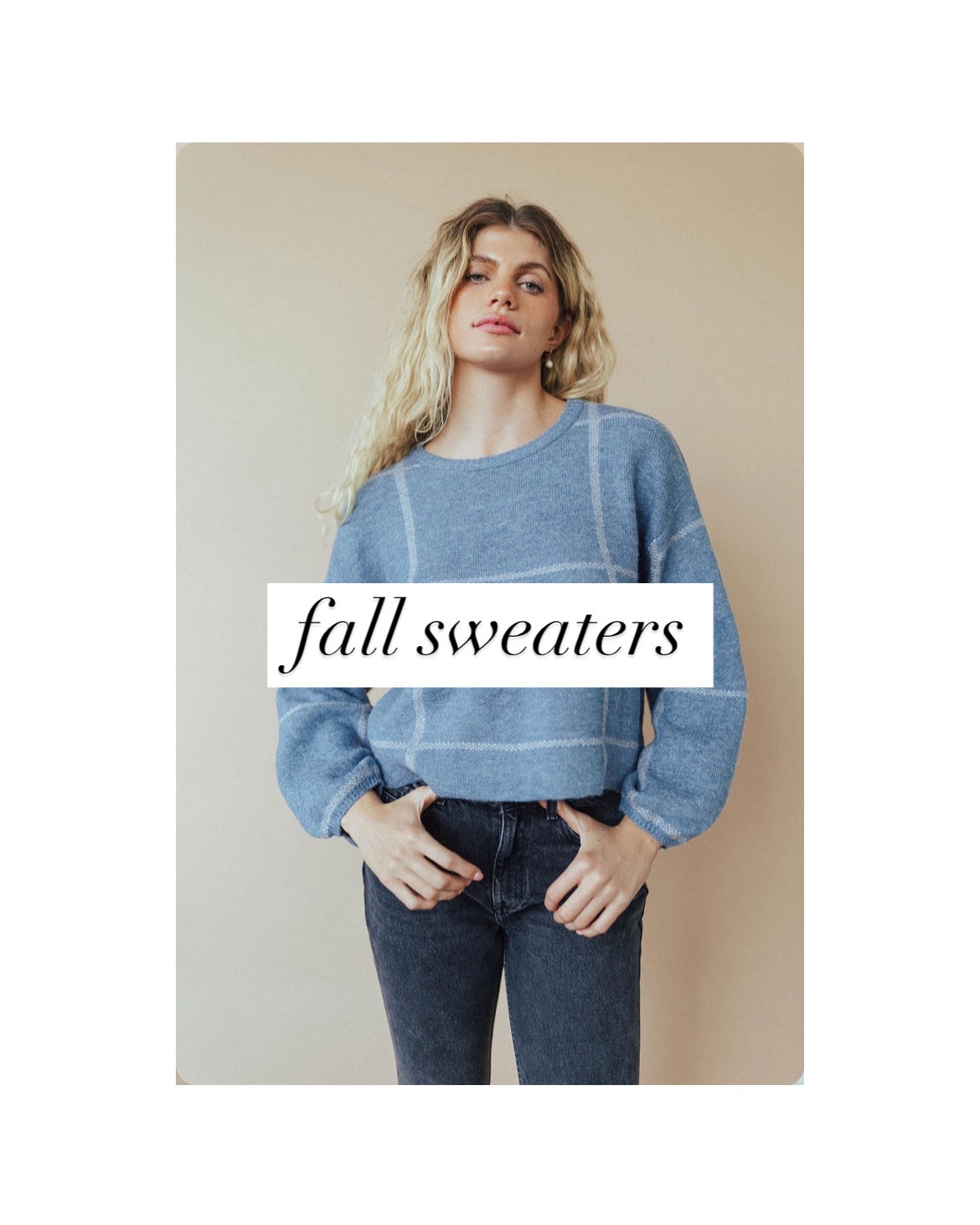 fall sweaters

cozy fall sweaters, fall outfit inspo, fall outfits, thanksgiving outfits 



#LTKStyleTip #LTKMidsize #LTKSeasonal