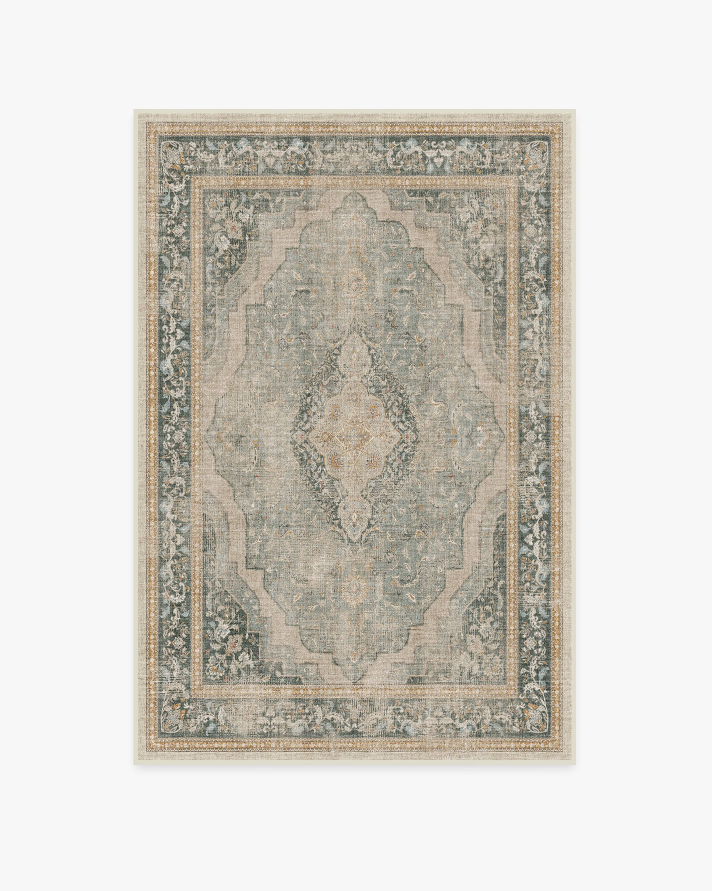 Adeline Natural Sage Rug | Ruggable