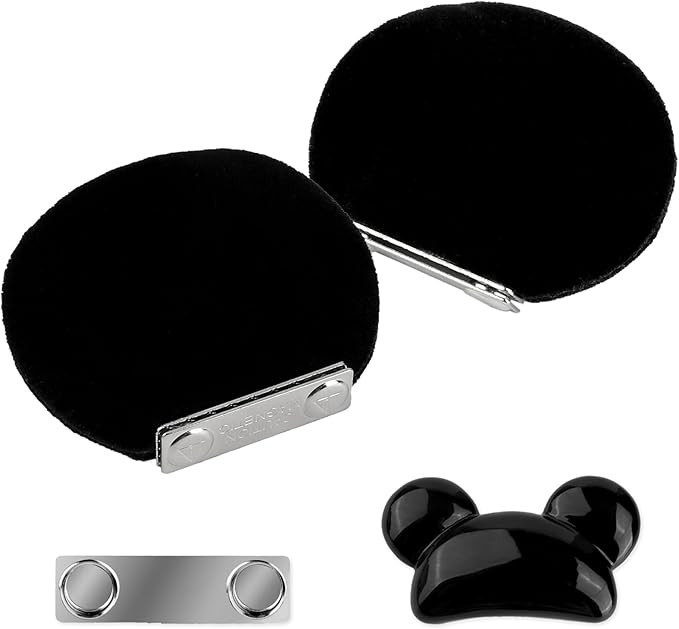 Magnetic Mouse Ears Attach to Any Hat for Men Women with Mouse Ears Hair Clip for Theme Park Outf... | Amazon (US)