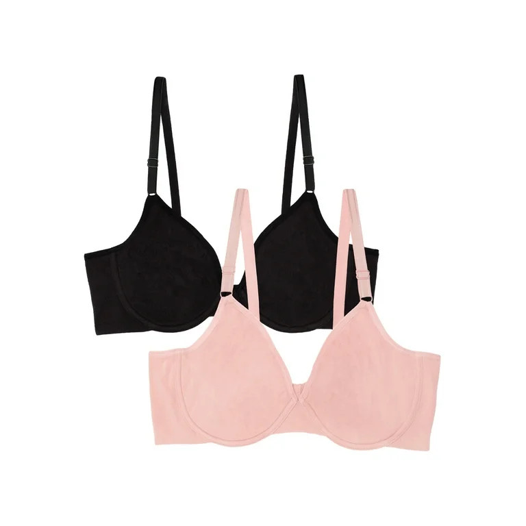 Fruit of the Loom Women's Cotton Stretch Extreme Comfort Bra, Style FT920, 2-Pack | Walmart (US)
