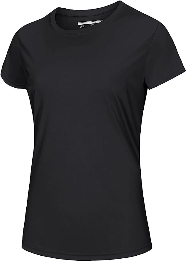 MAGCOMSEN Women's Short Sleeve T-Shirt Quick Dry UPF 50+ Athletic Running Workout Yoga Top Tee Pe... | Amazon (US)