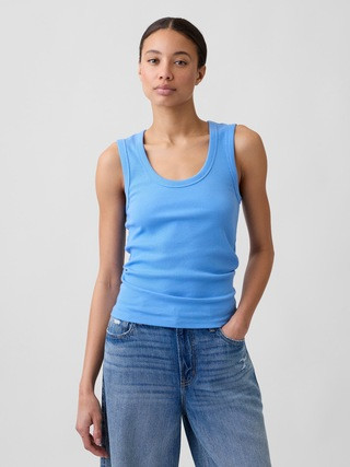 Ribbed Scoopneck Tank Top | Gap Factory