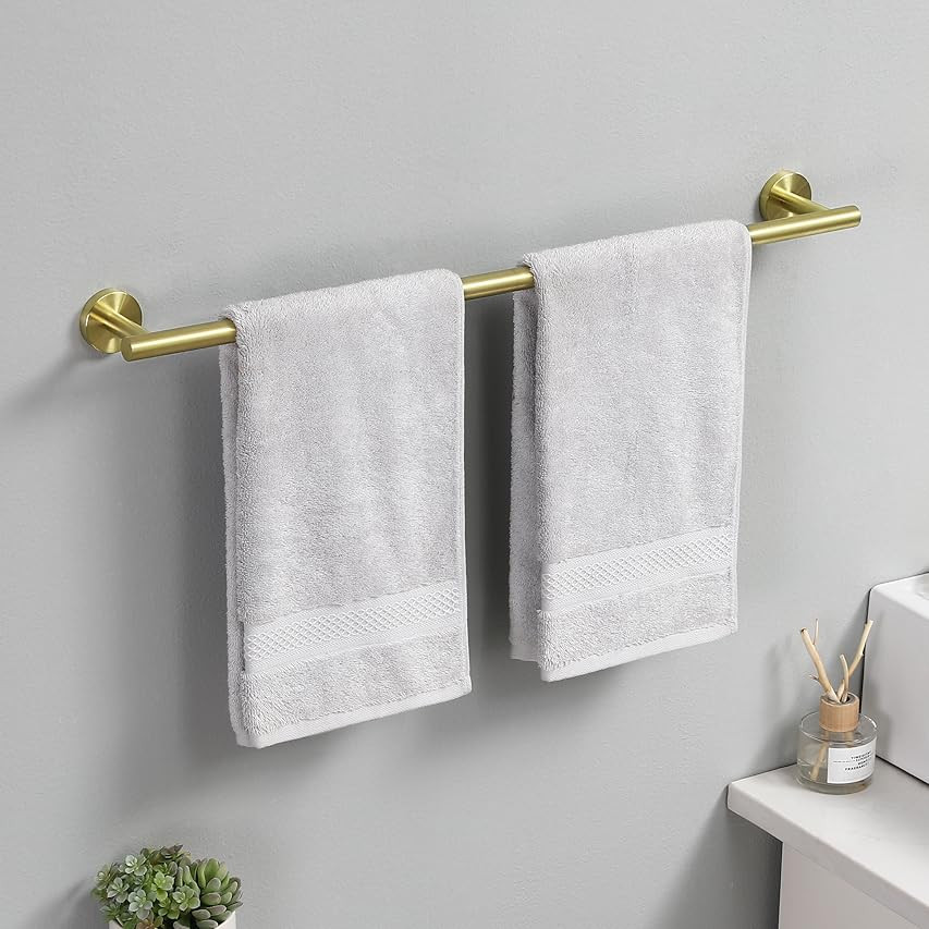 Kingston Brass BA311PB Classic 24-Inch Towel-Bar, Polished Brass | Amazon (US)