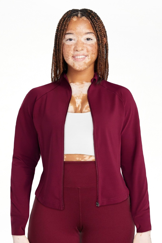 Avia Women's SoftSculpt Cropped Jacket, Sizes XS-XXXL | Walmart (US)