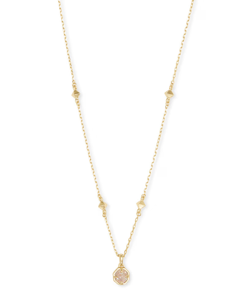Nola Gold Pendant Necklace in Iridescent Drusy | Kendra Scott