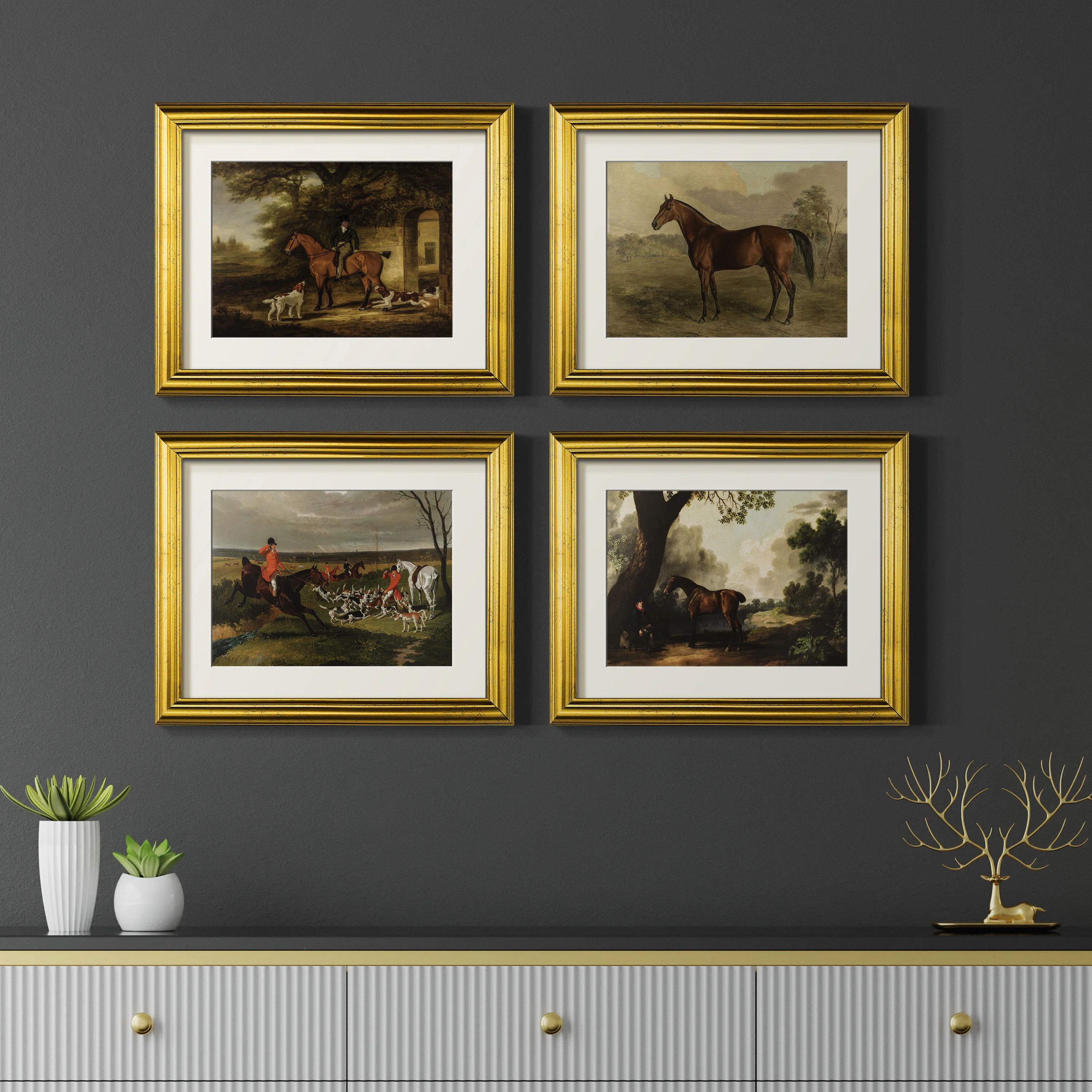 Wexford Home Vintage Floral IV  -4 Piece Set of Framed Prints | Wayfair | Wayfair North America