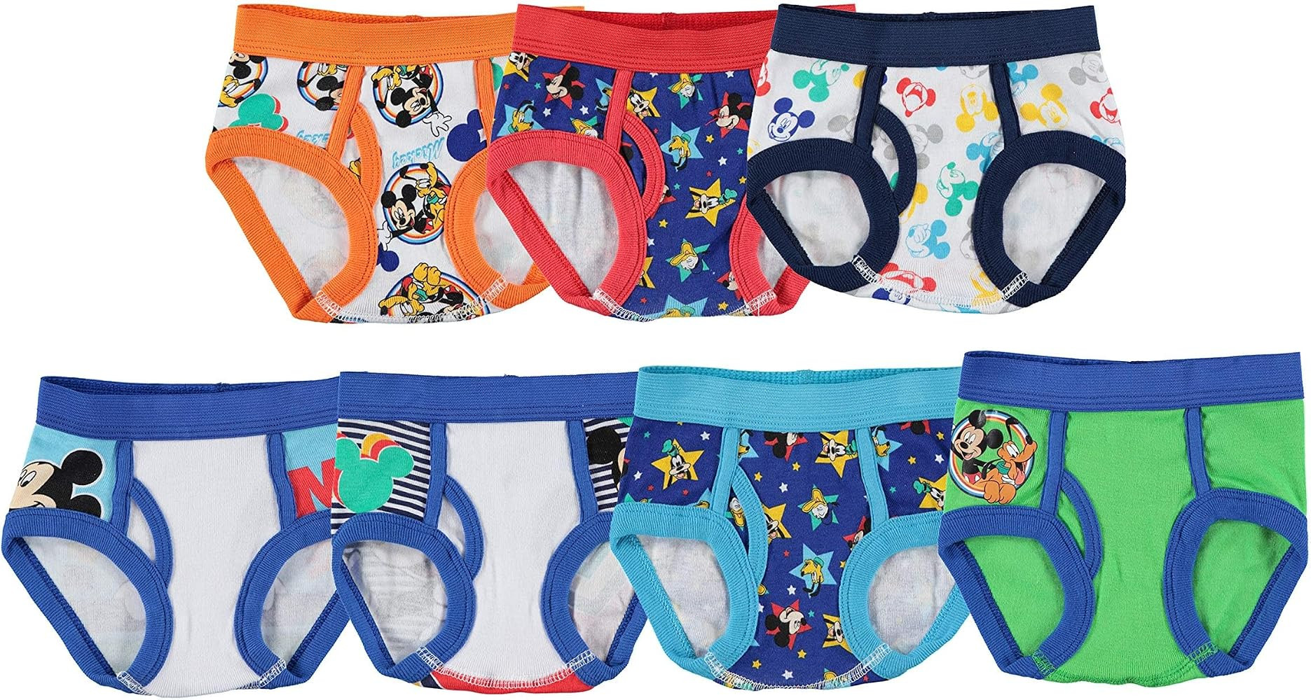 Disney boys Mickey Mouse 100% Combed Cotton Briefs Available in Sizes 2/3t, 4t, 4, 6 and 8 | Amazon (US)