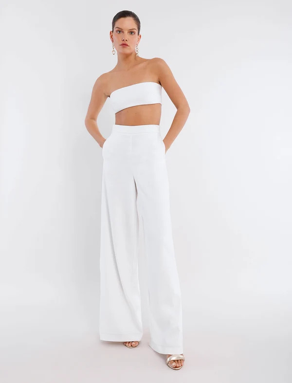 Fairfax Wide-Leg Trouser | BCBG Max Azria 