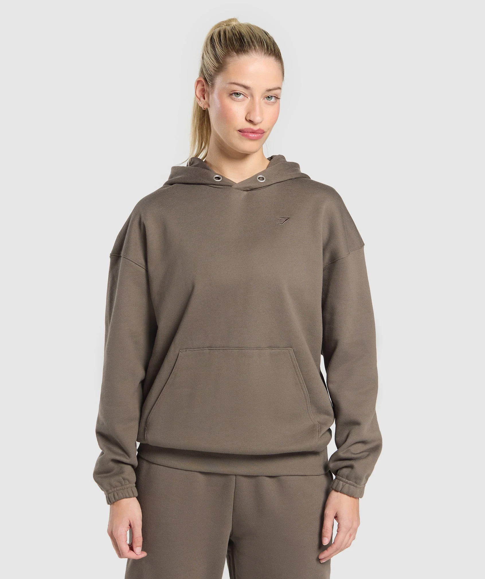 Gymshark Rest Day Sweats 2.0 Oversized Hoodie - Camo Brown | Gymshark US