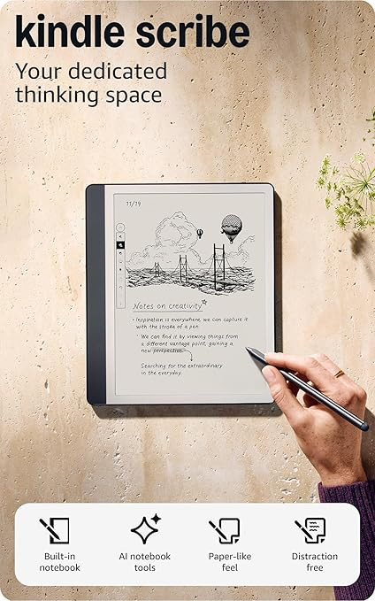 Amazon Kindle Scribe (32GB) - Your notes, documents and books, all in one place. With built-in AI... | Amazon (US)
