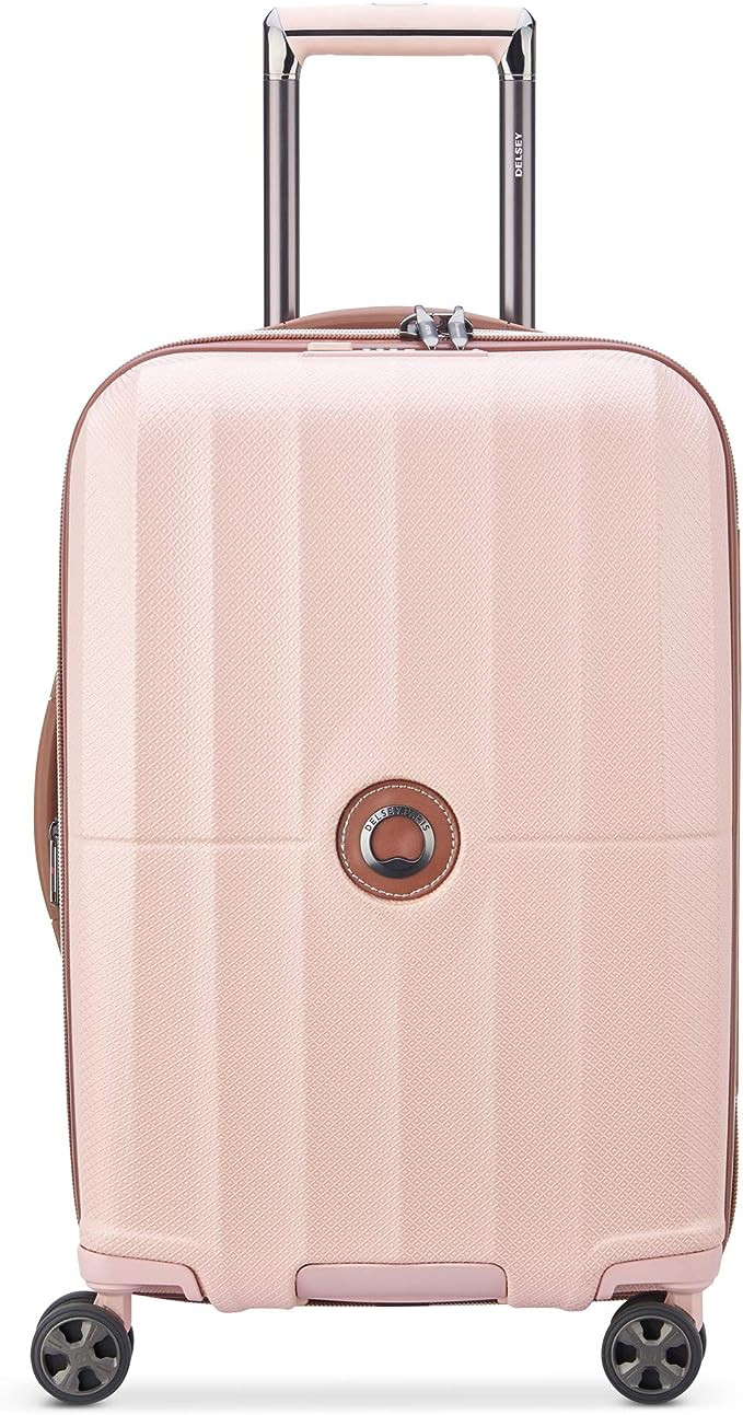 DELSEY Paris St. Tropez Hardside Expandable Luggage with Spinner Wheels, Pink, Carry-on 21 Inch | Amazon (US)