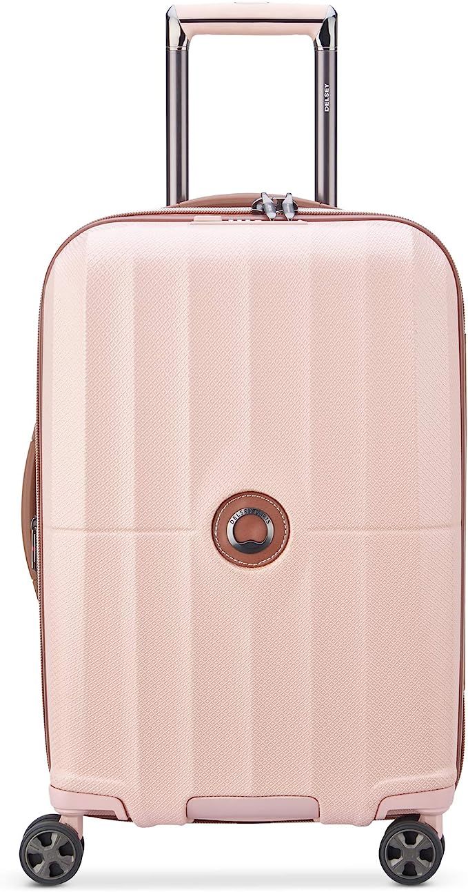 DELSEY Paris St. Tropez Hardside Expandable Luggage with Spinner Wheels, Pink, Checked-Large 28 I... | Amazon (US)