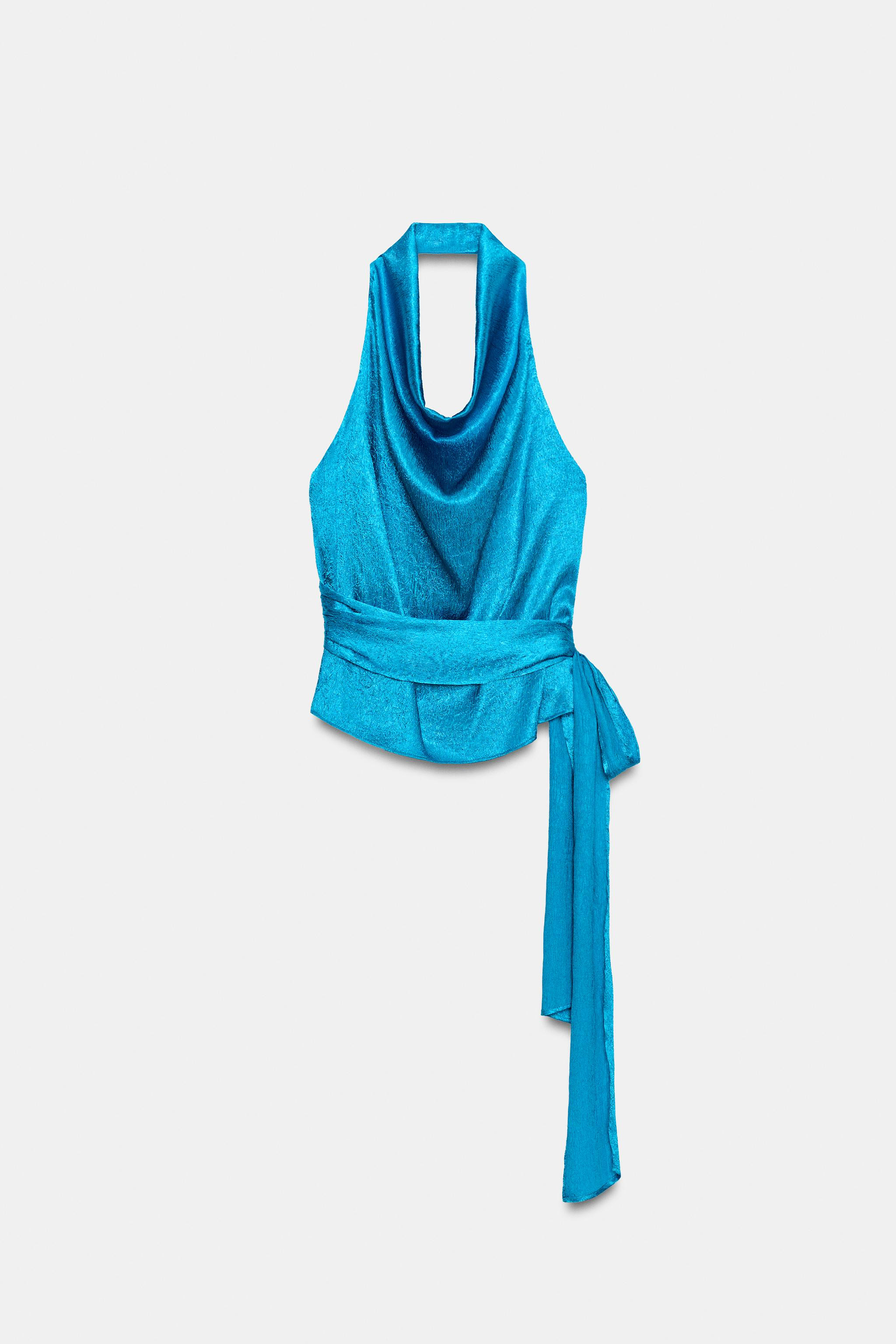 KNOTTED HALTER TOP | Zara US