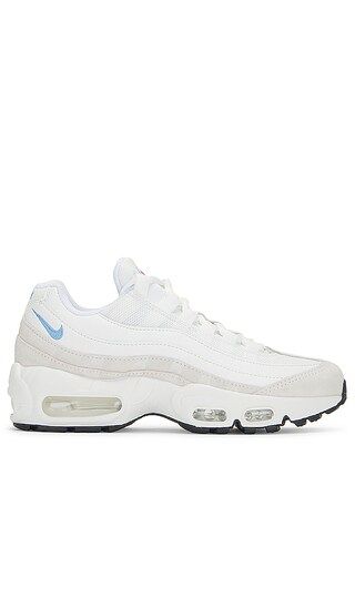 Air Max 95 Sneaker in Summit White & University Blue | Revolve Clothing (Global)