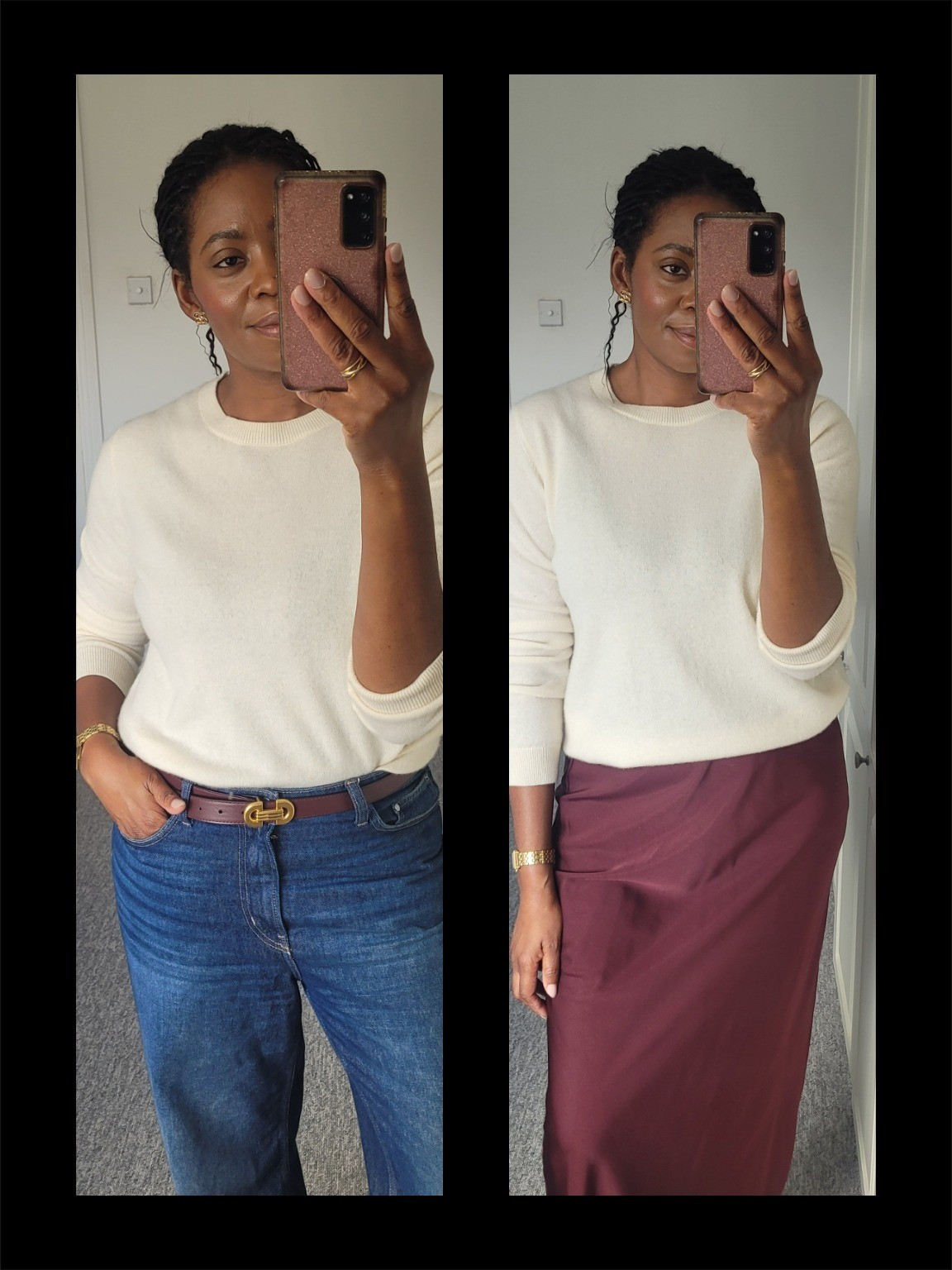 A/W Essential: cashmere jumper is great with a midi skirt or jeans.#ltkmidsize #AW25 #styletipswithtaiye #winteroutfits #autumnoutfits 

#LTKuk #LTKstyletip #LTKautumn