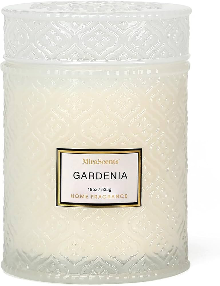 Gardenia Scented Candles, 19oz Aromatherapy Christmas Winter Candles Gifts for Women, White Luxur... | Amazon (US)