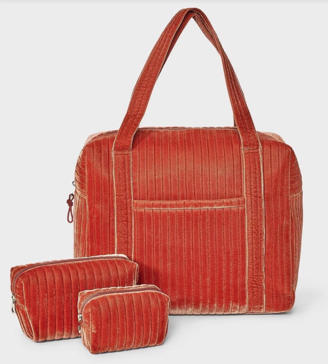 Velvet weekender bag and cosmetic pouches

#LTKBeauty #LTKGiftGuide #LTKHoliday