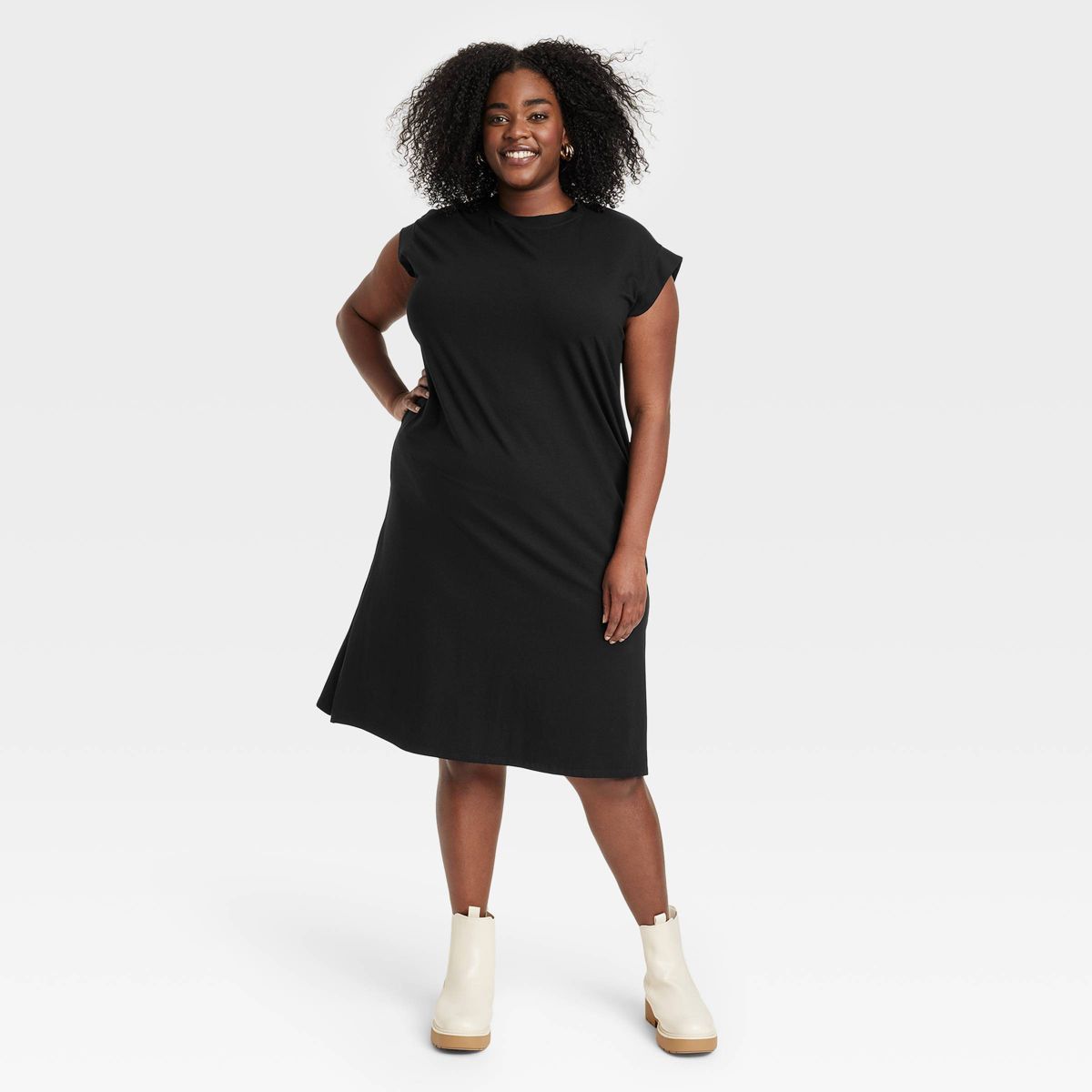 Women's Short Sleeve Midi Shirtdress - A New Day™ | Target