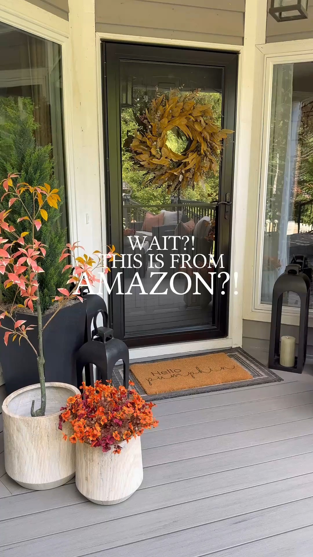 Wait?! This is from Amazon? And it’s IN SALE!!! 🍂 This stunning 26” fall wreath completely transformed my front door. The rich golden leaves add the perfect pop of seasonal color and pair beautifully with my faux stems and planters for that high-end, designer look — without the designer price tag.

Follow @farmtotablecreations on Instagram for more fall finds 🤎

#fallwreath #frontdoorstyle #curbappeal #falldecor #porchdecor #frontporch #heytherepumpkin #fallfauxflowers #ltkautumn

#LTKHome #LTKSaleAlert #LTKSeasonal
