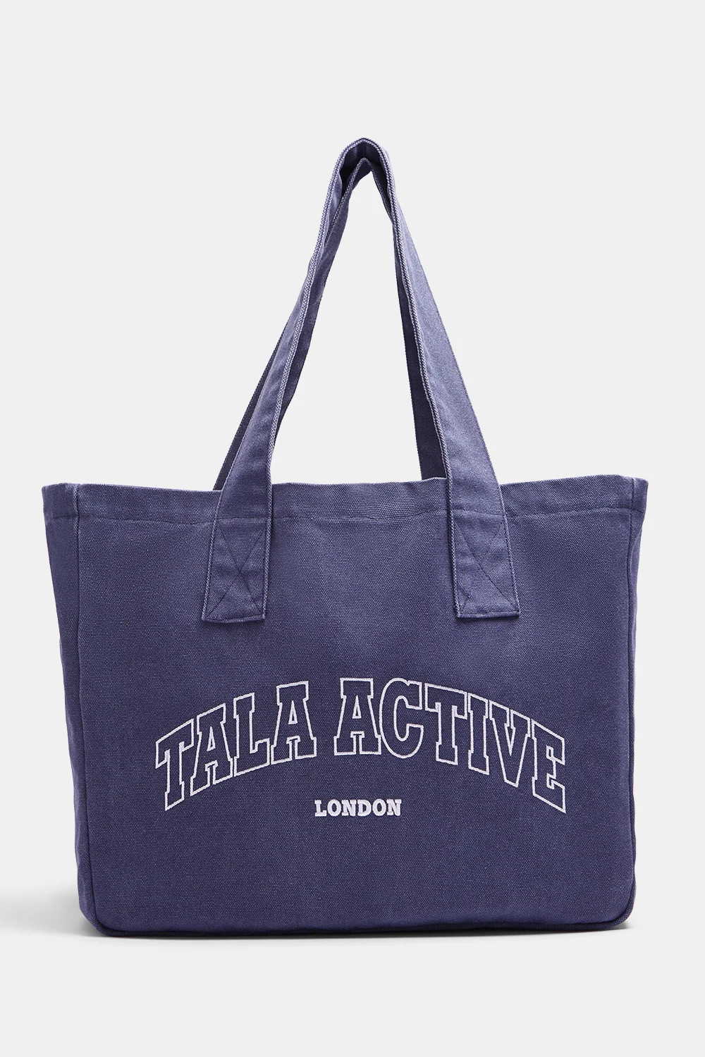 TALA Active Applique Tote Bag - Washed Denim | TALA (UK)