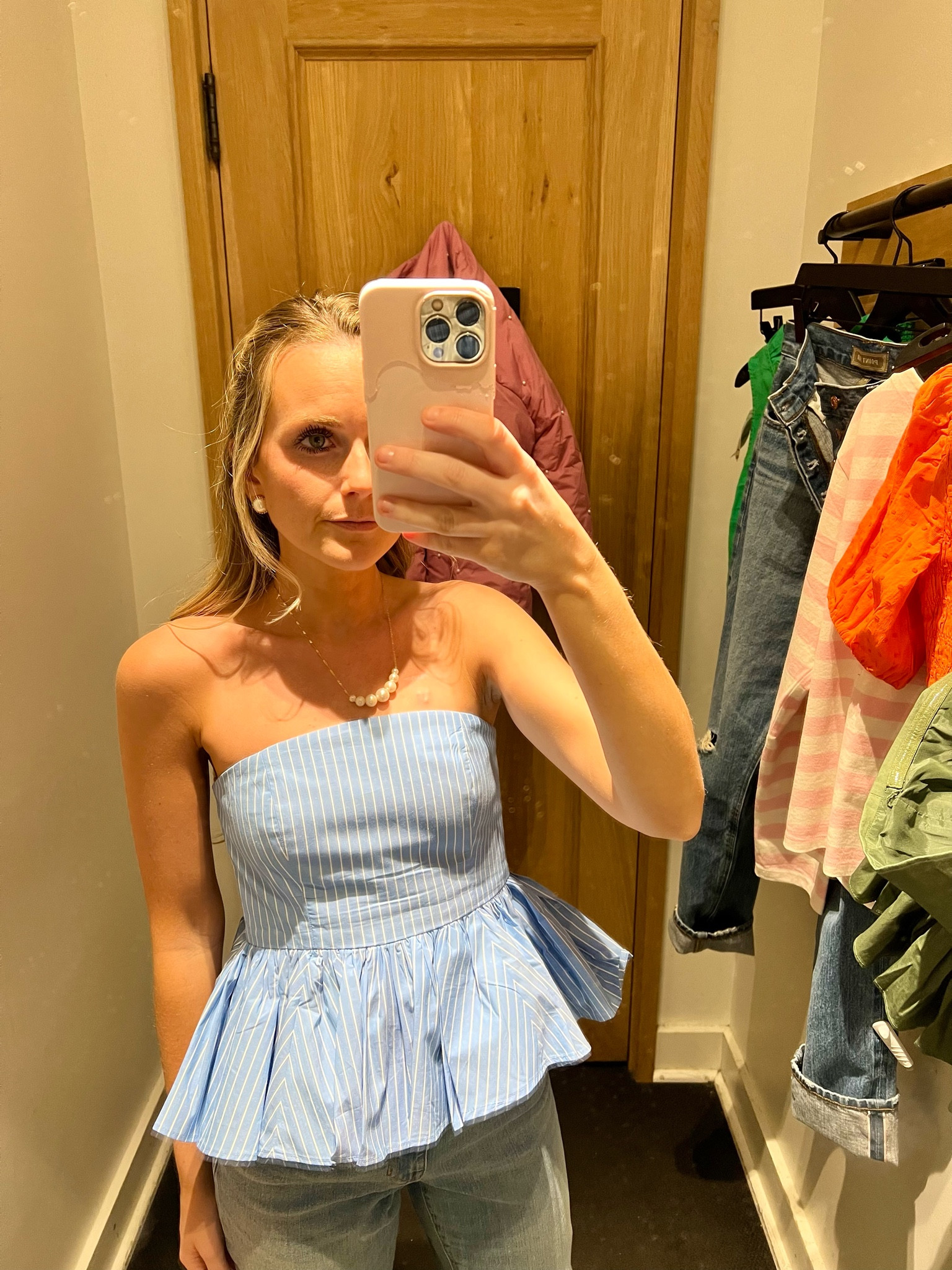 Amazing peplum top for spring! Pair with white jeans for the weekend or trousers for the office🤍

#LTKSeasonal #LTKstyletip