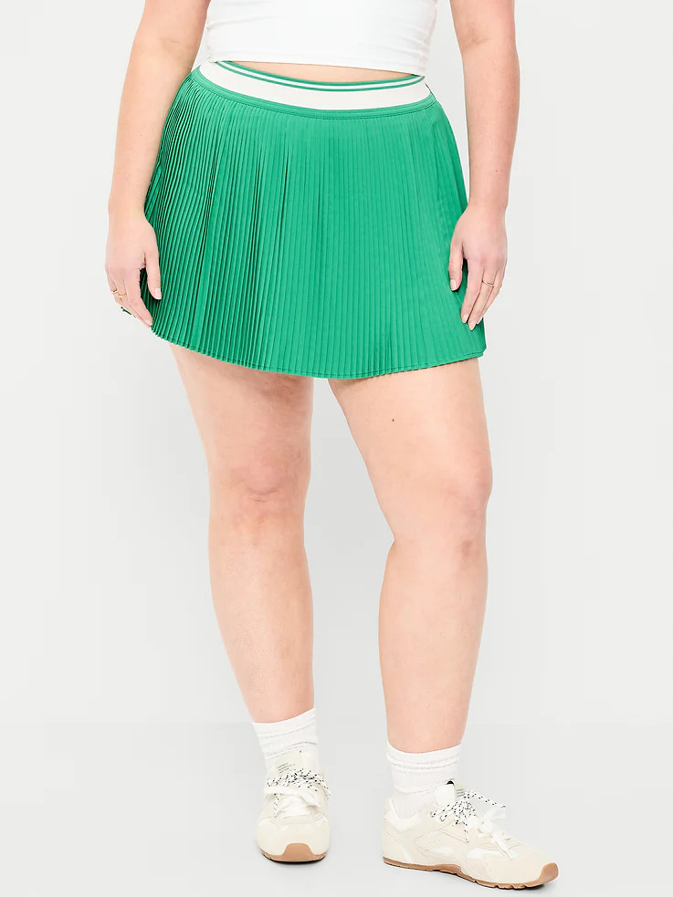 Extra High-Waisted Micro-Pleated Skort | Old Navy (US)