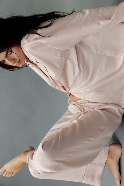Satin pyjama shirt and bottoms | H&M (UK, MY, IN, SG, PH, TW, HK)