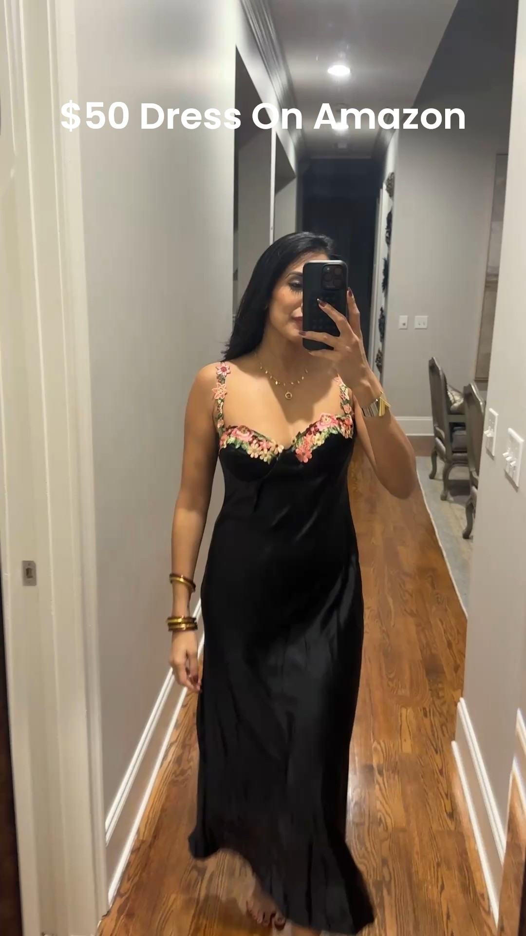 Sexy satin dress for $50 is a Valentine’s Day win!! 

#LTKFindsUnder50 #LTKTall #LTKOver40