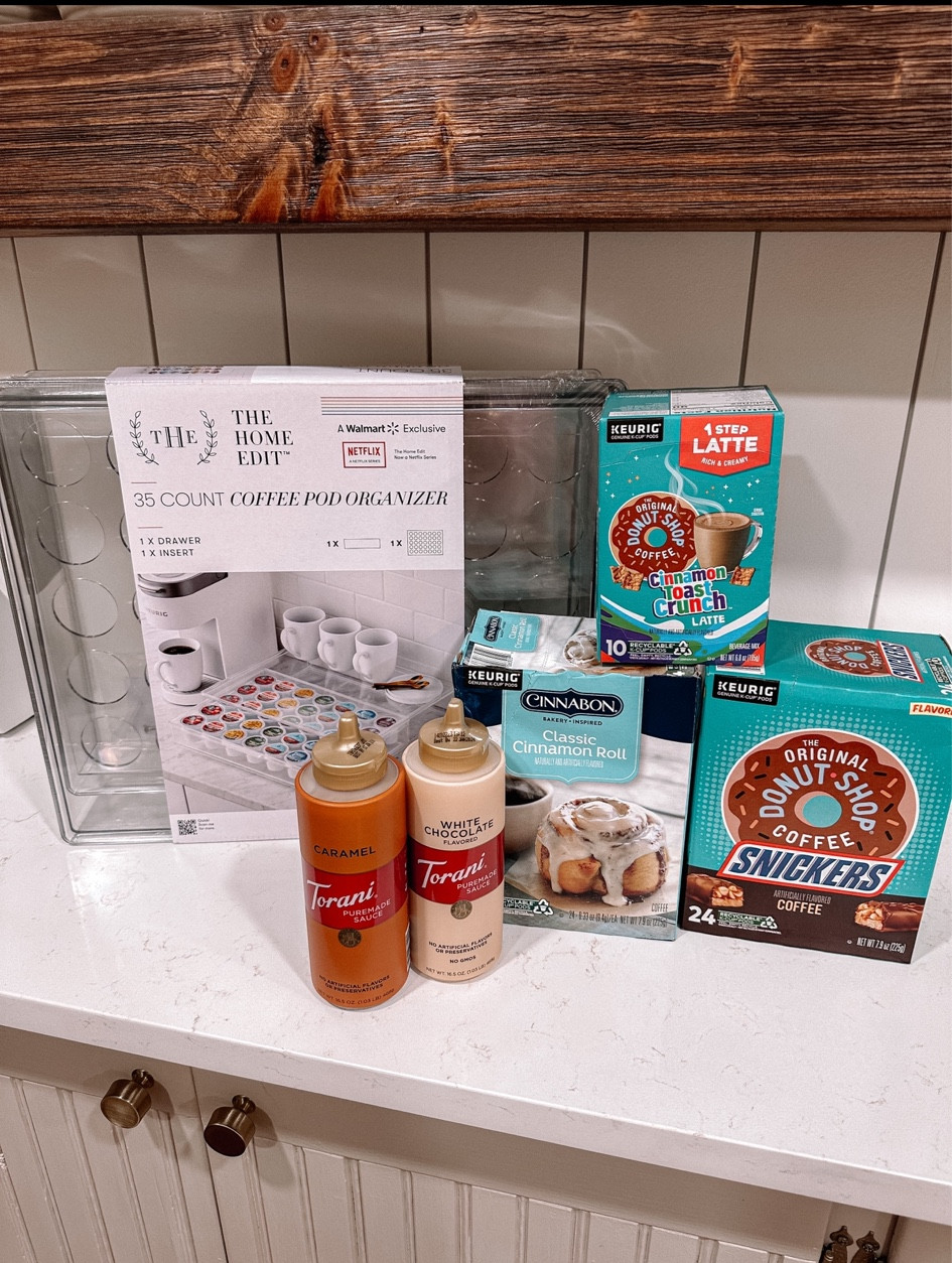 Walmart kitchen home finds
Keurig iced coffee maker 
Coffee bar

#fall #home #coffee #laurabeverlin #walmartpartner @walmart #WalmartPlus

#LTKsalealert #LTKhome #LTKunder50