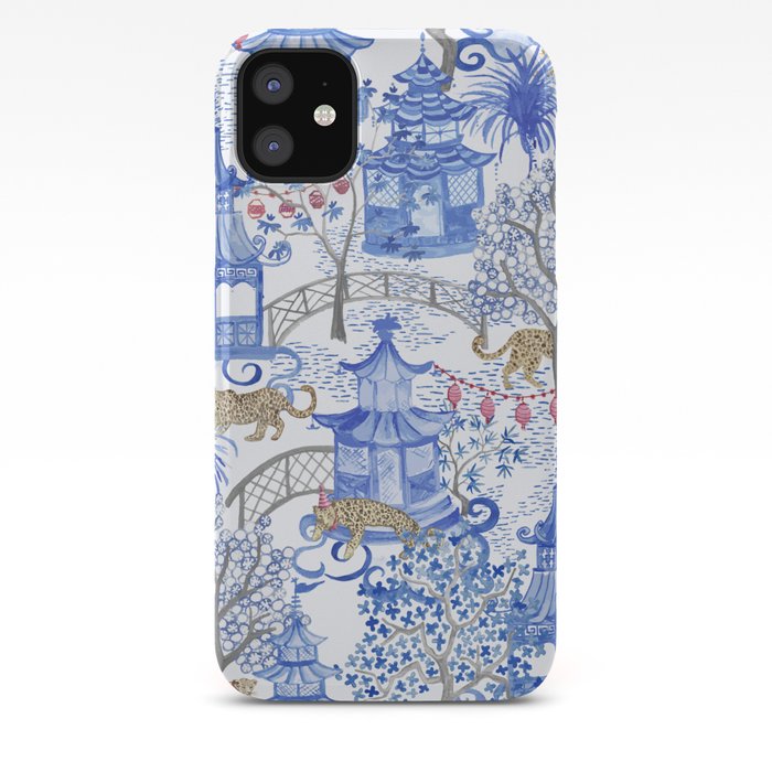 Party Leopards in the Pagoda Forest iPhone Case | Society6
