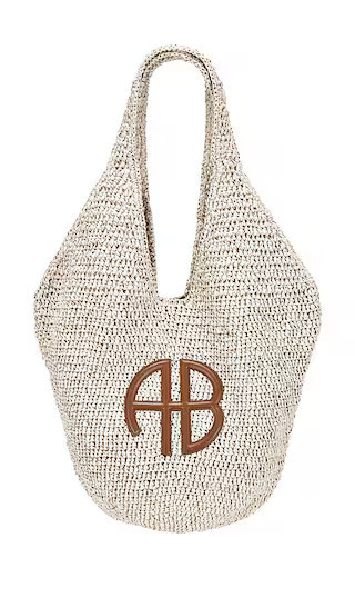 ANINE BING Large Leah Hobo in Tan. | Revolve Clothing (Global)