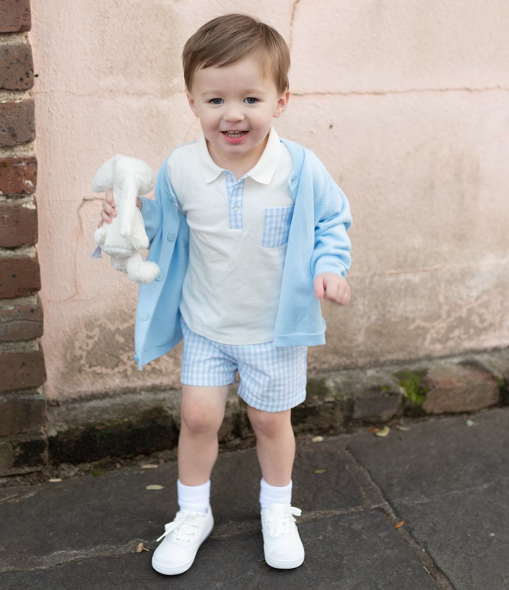 Edgehill Collectionx The Broke Brooke Little Boys 2T-7 Brooks Pique Knit Polo and Gingham Short S... | Dillard's