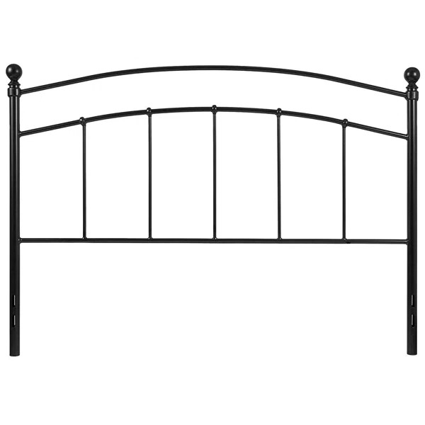 Twin Size Contemporary Classic Black Metal Headboard | Wayfair North America
