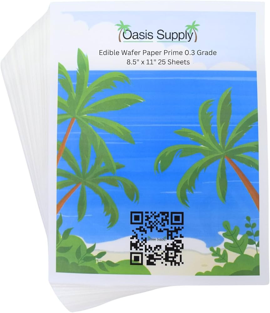 Oasis Supply 25 Piece O-Grade Wafer Paper Pack, 8" by 11" | Amazon (US)