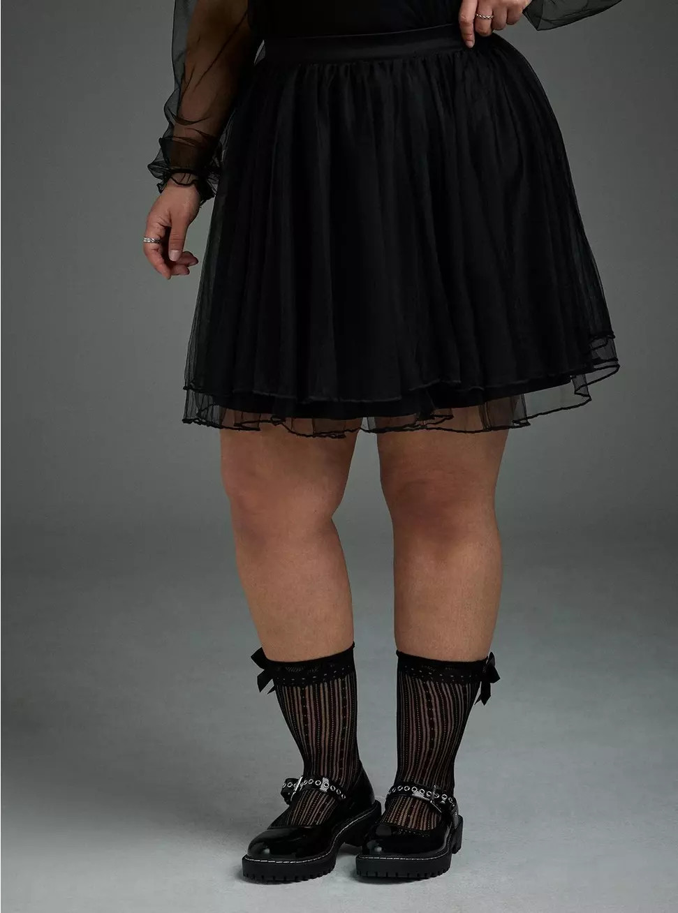 Nightfall Double Layer Mesh Mini Skirt | Torrid (US & Canada)
