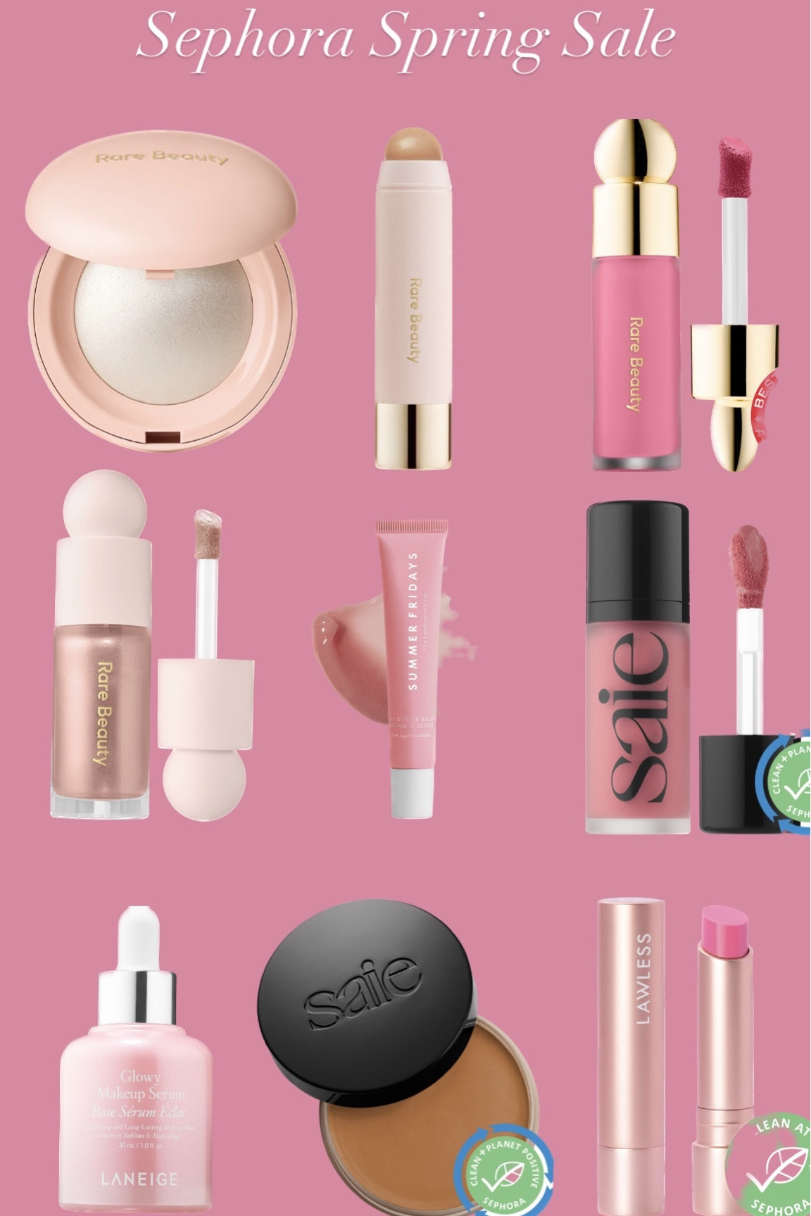 Sephora Sale starts on April 14th. Here’s my Sephora Sale Picks 
Sephora sale 2023,Sephora spring sale,Glowy makeup,glowy skin, makeup,trendy makeup, makeup mist-haves,rare beauty,saie beauty

#LTKsalealert #LTKbeauty
