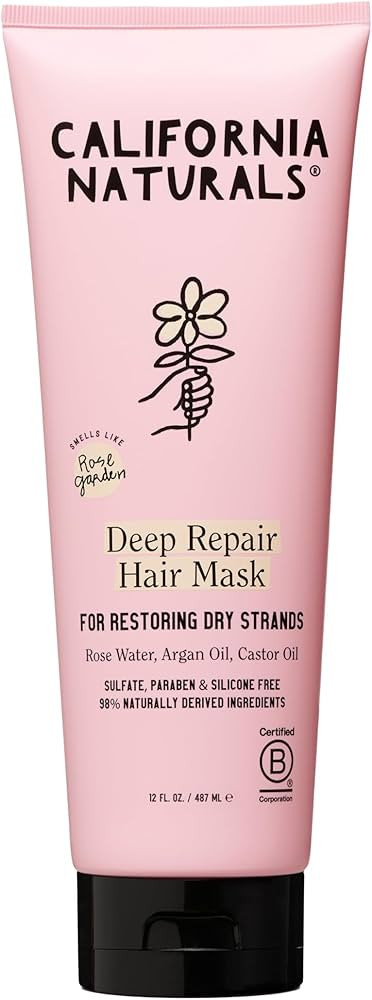 California Naturals Deep Repair Hair Mask, Paraben and Sulfate Free, Deep Conditioner for Dry, Da... | Amazon (US)